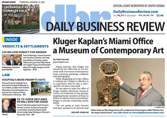 Kluger Kaplan's Miami Office a Museum of Contemporary Art