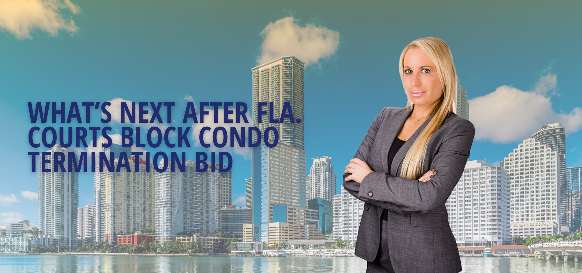 Lauren Fallick featured in Law360. Headshot of Lauren in front of Miami skyline.